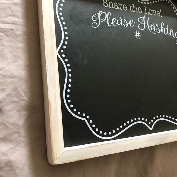 Hashtag Chalk Sign - Picture 2 of 2